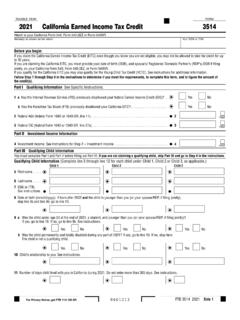 2021 Form 3514 California Earned Income Tax Credit