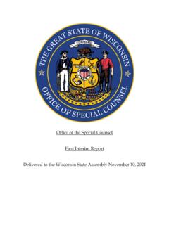 Office of the Special Counsel First Interim Report ...
