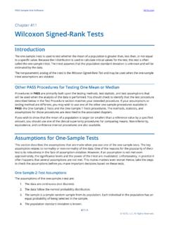 Wilcoxon Signed-Rank Tests - Statistical Software