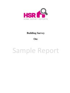 Building Survey On: Sample Report - HSR