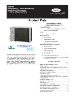 Product Data - Carrier