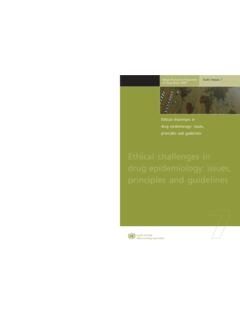 Ethical challenges in drug epidemiology: issues ...