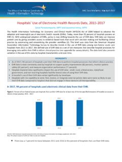 Hospitals’ Use of Electronic Health Records Data, 2015-2017