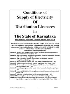 Conditions of Supply of Electricity Of Distribution ...