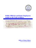 Public Officials and State Employees Guide to the …