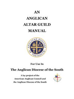AN ANGLICAN ALTAR GUILD MANUAL