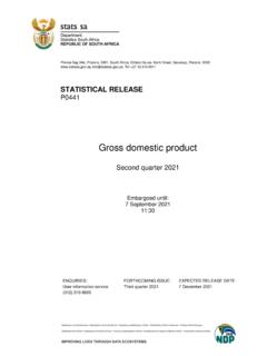 STATISTICAL RELEASE P0441