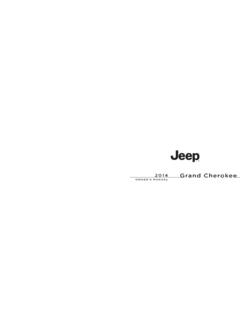 2014 Jeep Grand Cherokee Owner's Manual