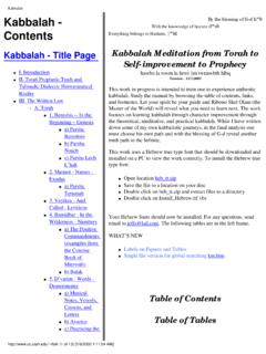 Kabbalah - Download books, sacred, spiritual texts and PDF ...
