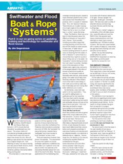Swiftwater and Flood Boat Rope ‘Systems’