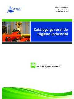 Cat&#225;logo general de Higiene Industrial - VERTEX