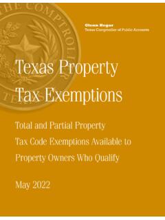 96-1740 Texas Property Tax Exemptions
