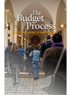 Budget The Process - California State Senate