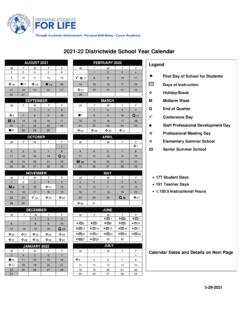 2021-22 Districtwide School Year Calendar