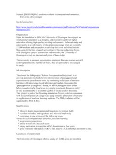 Subject: [SIGSEM] PhD position available in computational ...