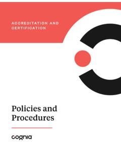 Policies and Procedures - Cognia