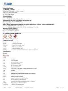 Safety Data Sheet ULTRAFLEX 2 WHITE 1. …