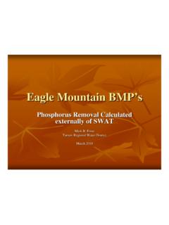 Eagle Mountain BMP’s - Texas A&amp;M University