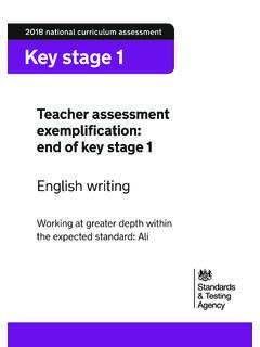 2018 national curriculum assessment Key stage 1 - GOV.UK