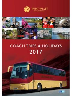 CoaCh Trips &amp; holidays 2017 - Tanat Valley Coaches