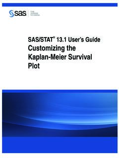 Customizing the Kaplan-Meier Survival Plot - SAS