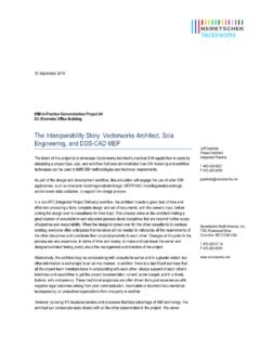 The Interoperability Story: Vectorworks Architect, Scia ...