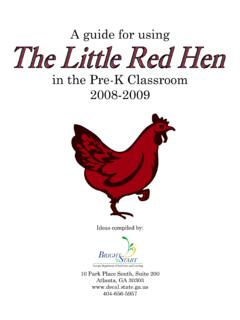 A guide for using in the Pre-K Classroom 2008-2009