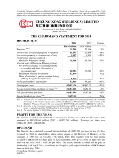 CHEUNG KONG (HOLDINGS) LIMITED - ckh.com.hk