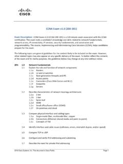 CCNA Exam v1.0 (200-301) - Cisco