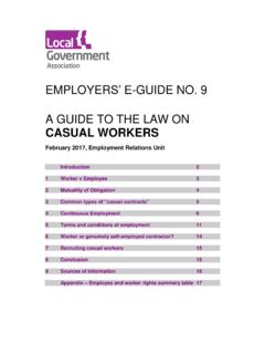 A guide to the law on casual workers