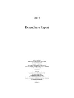 2017 Expenditure Report - Budget
