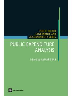 Public Expenditure Analysis - ISBN: 0821361449 - World Bank
