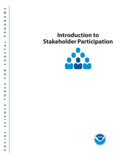 Introduction to Stakeholder Participation