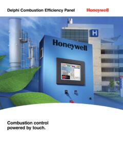 Combustion control powered by touch. - Honeywell