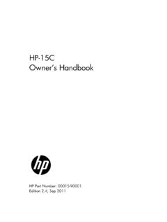 HP-15C Owner s Handbook