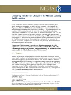 Complying with Recent Changes to the Military …