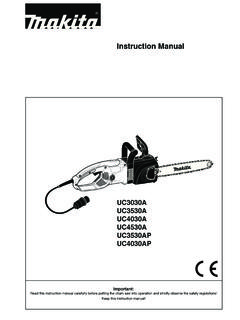 Instruction Manual - Chainsaw Journal