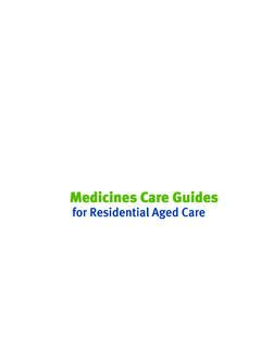 for Residential Aged Care - Ministry of Health