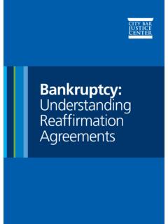 Bankruptcy: Understanding Reaffirmation Agreements