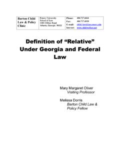 Definition of “Relative” Under Georgia and Federal …