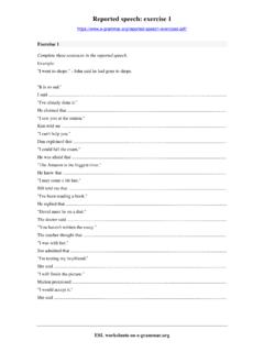 reported speech b1 pdf