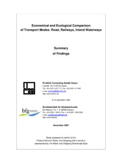 Economical and Ecological Comparison of Transport Modes ...