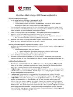 Clostridium difficile Infection (CDI) Management Guideline