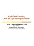 Agile Test Planning with the Agile Testing Quadrants