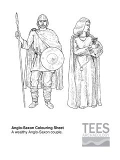 Anglo-Saxon Colouring Sheet A wealthy Anglo …