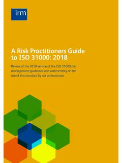 A Risk Practitioners Guide to ISO 31000: 2018