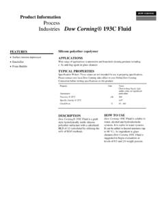 Product Information Process Industries Dow ... - Quimirod