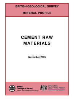 CEMENT RAW MATERIALS - International Cement Review