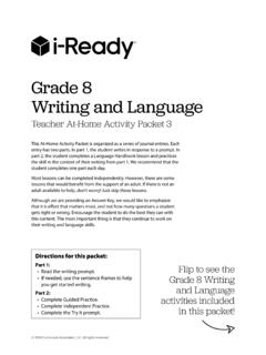 Grade 8 Writing and Language - .NET Framework