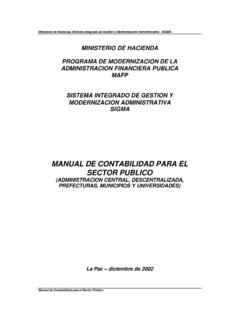 MANUAL DE CONTABILIDAD PARA EL SECTOR PUBLICO